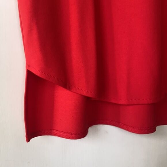 NEW Vibrant Red Tunic Length Top - Picture 2 of 5